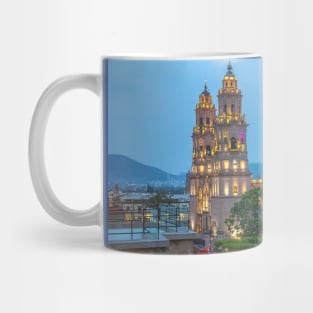 Mexico. Morelia. Cathedral at Twilight. Mug